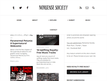 Tablet Screenshot of nonsensesociety.com